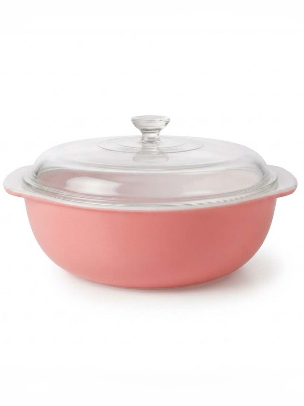 Vintage Pyrex Pink Cinderella Mixing Bowl #444 w/ Lid